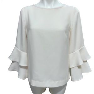 J Crew white top size 8